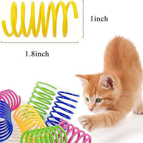 Spring Coil Cat Toy – Lightweight Bouncy Play Toy for Cats