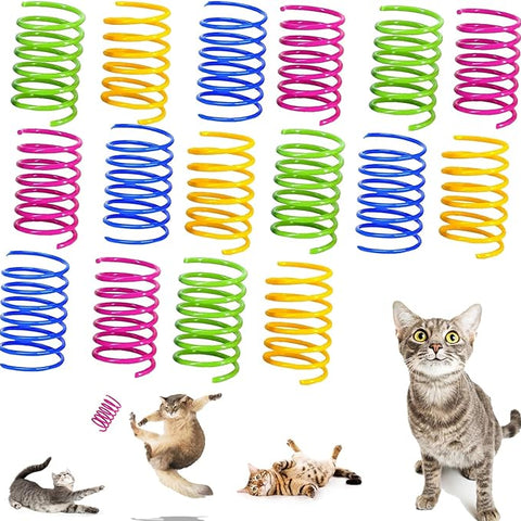 Spring Coil Cat Toy – Lightweight Bouncy Play Toy for Cats